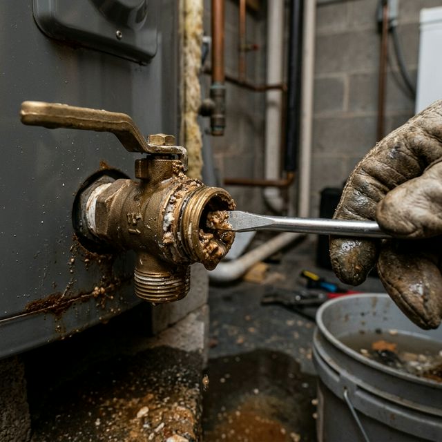 How to Unclog a Water Heater Drain Valve